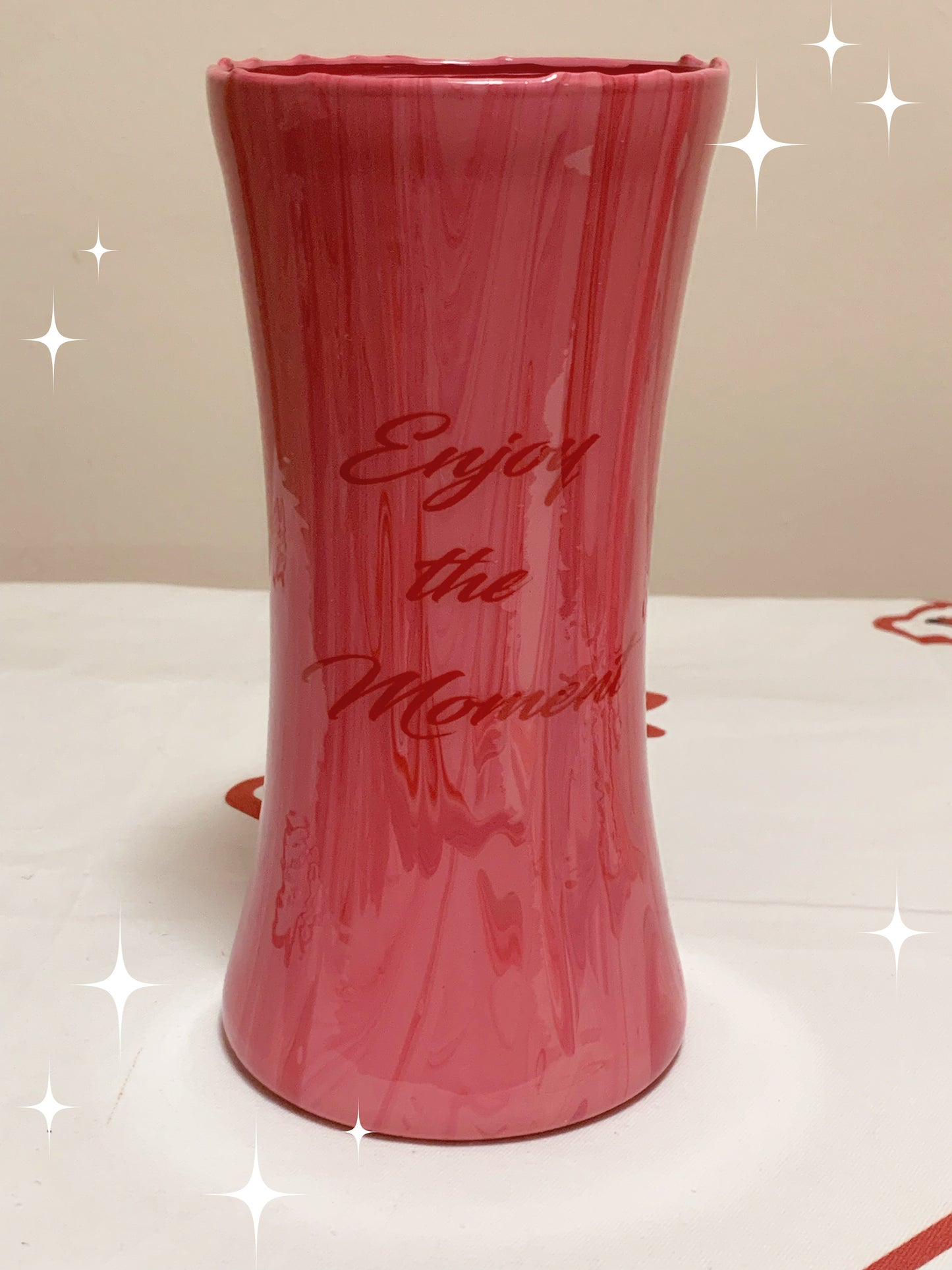 VASES, 8" HOURGLASS
