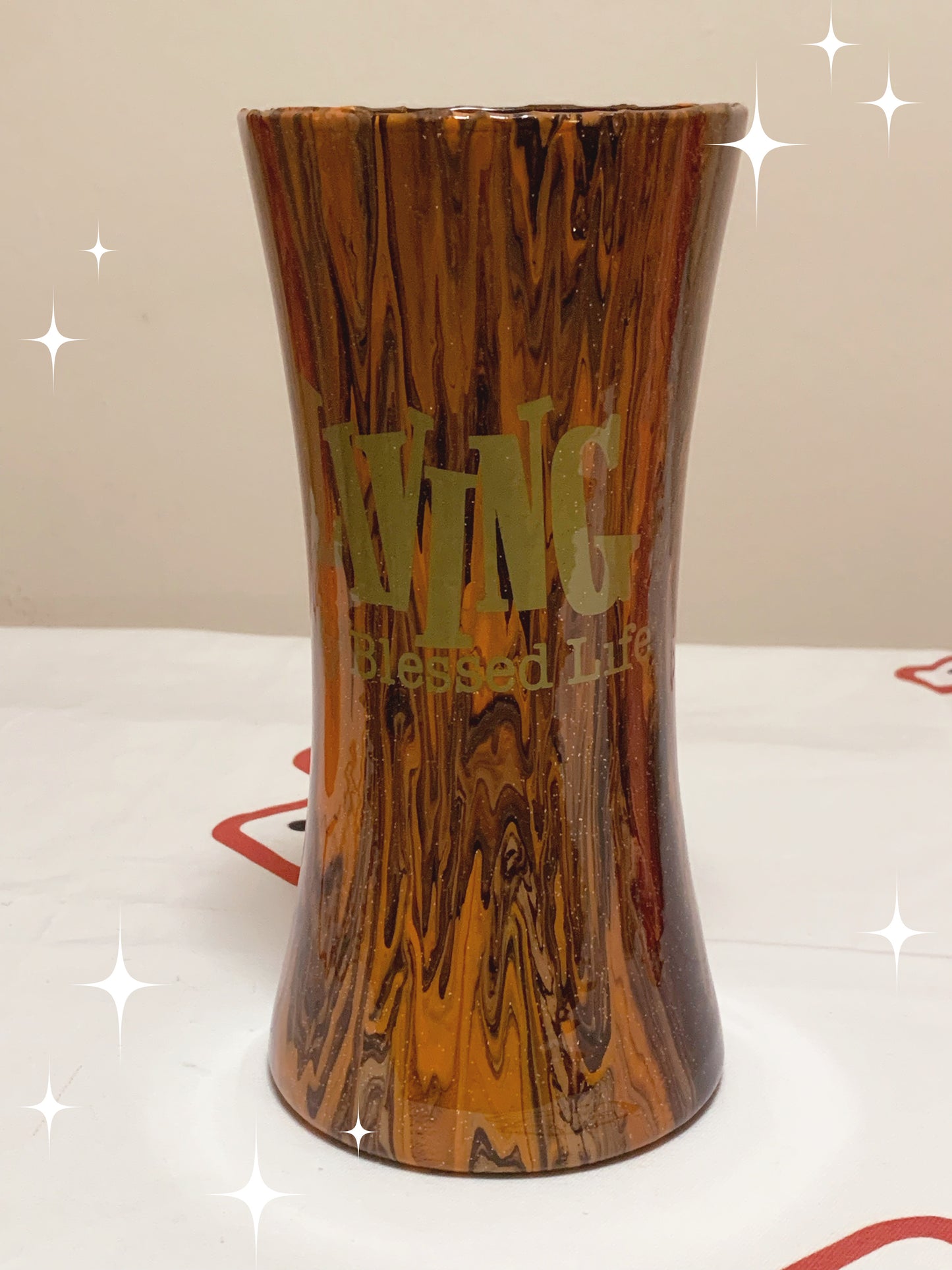 VASES, 8" HOURGLASS