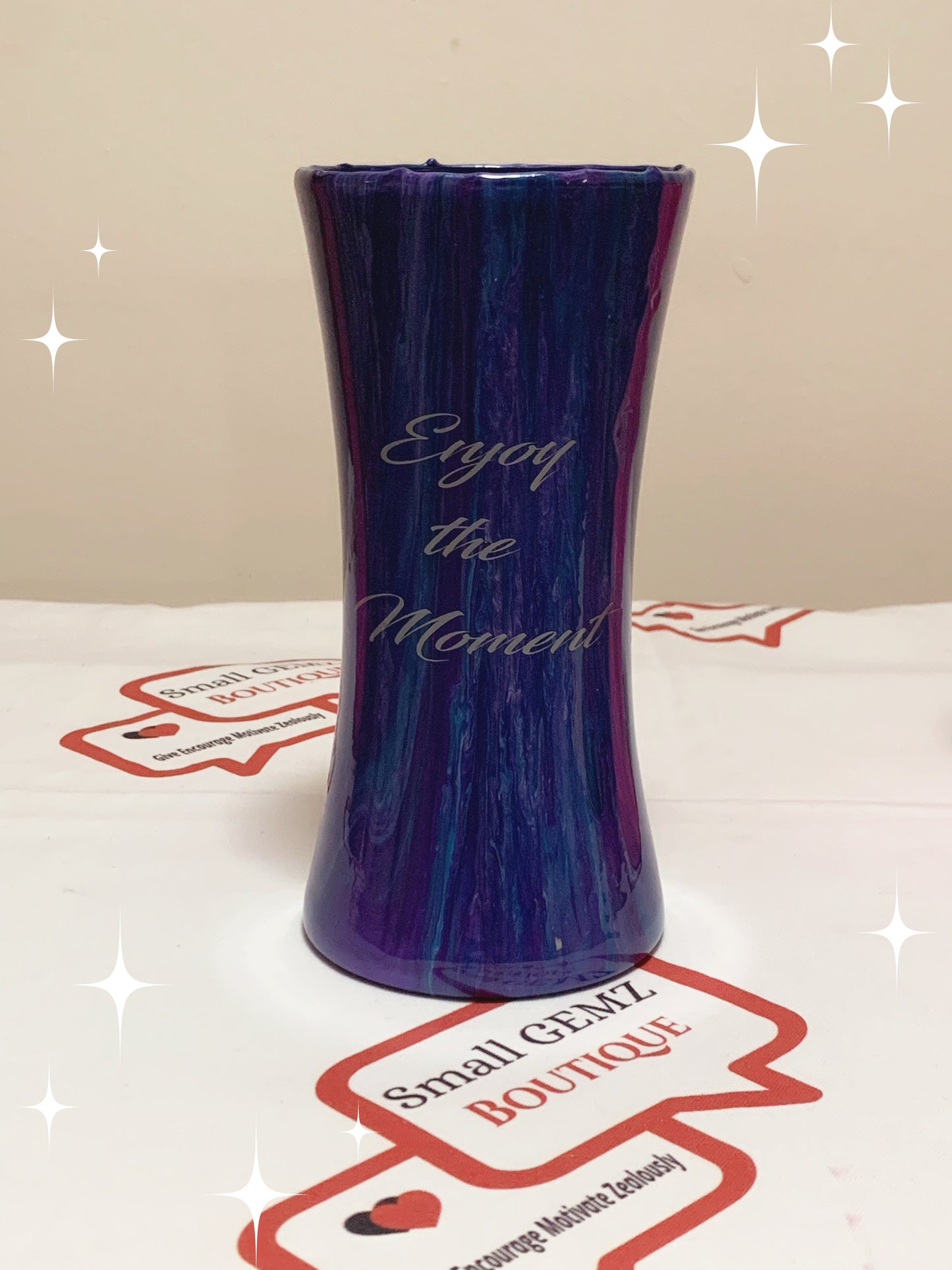 VASES, 8" HOURGLASS