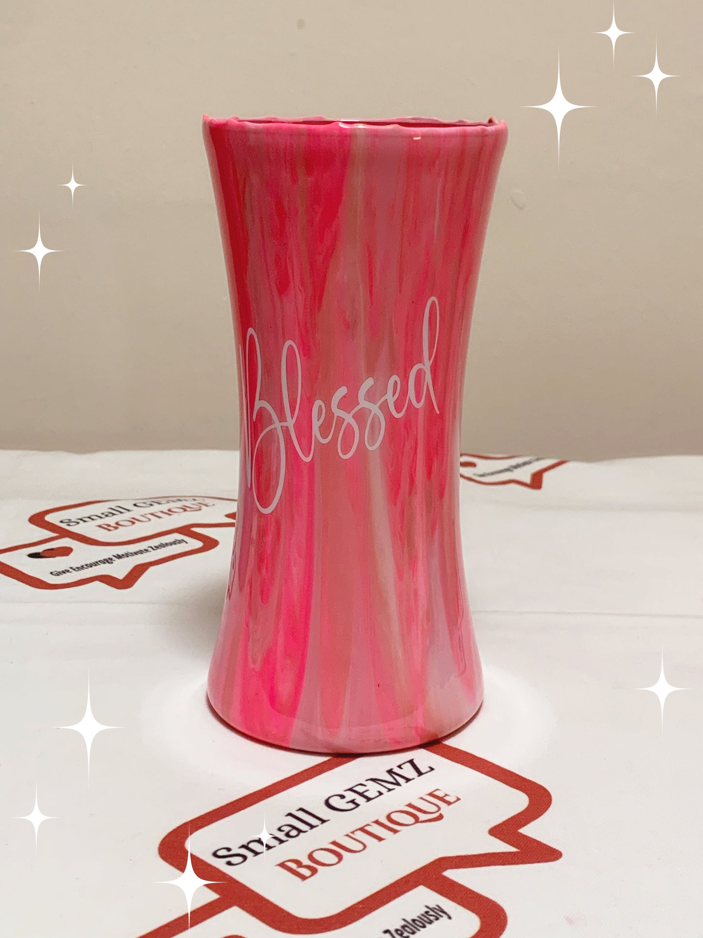 VASES, 8" HOURGLASS