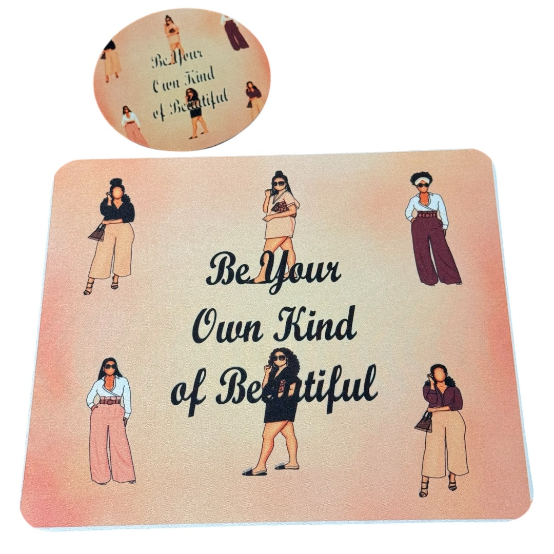 MOUSE PAD and COASTER SET