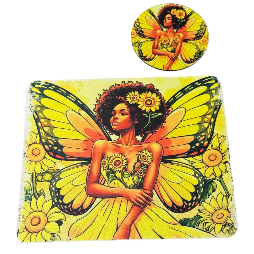 MOUSE PAD and COASTER SET