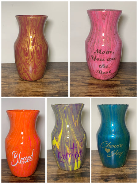 VASES, 9" WIDE MOUTH