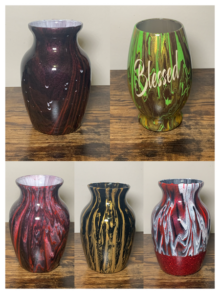 VASES, 7" ASSORTED