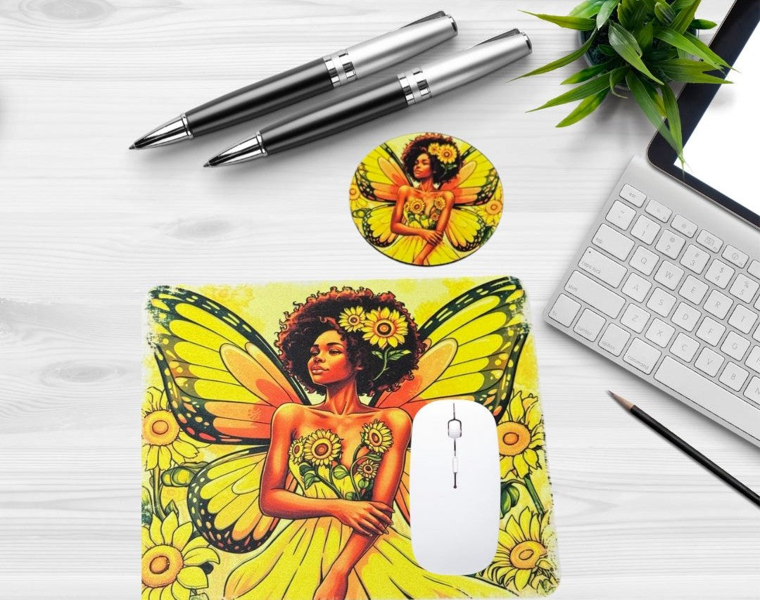 MOUSE PAD and COASTER SET