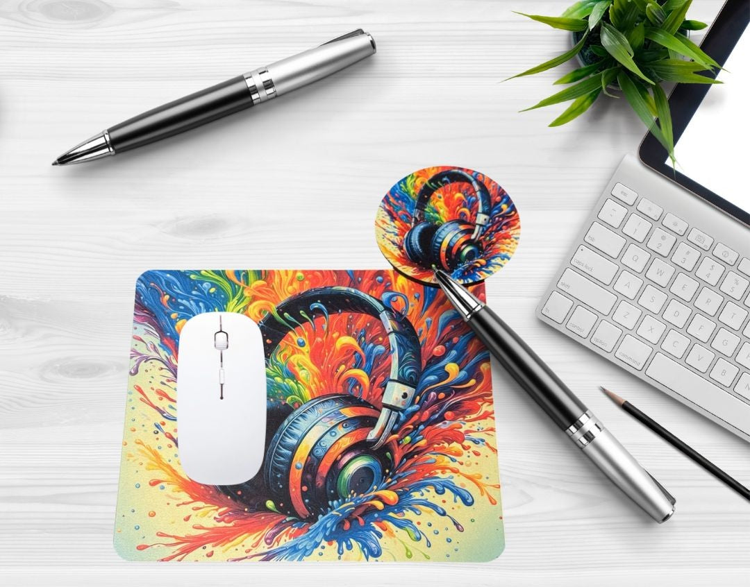 MOUSE PAD and COASTER SET
