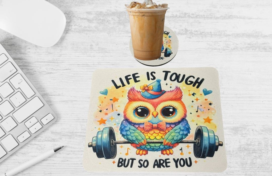 MOUSE PAD and COASTER SET